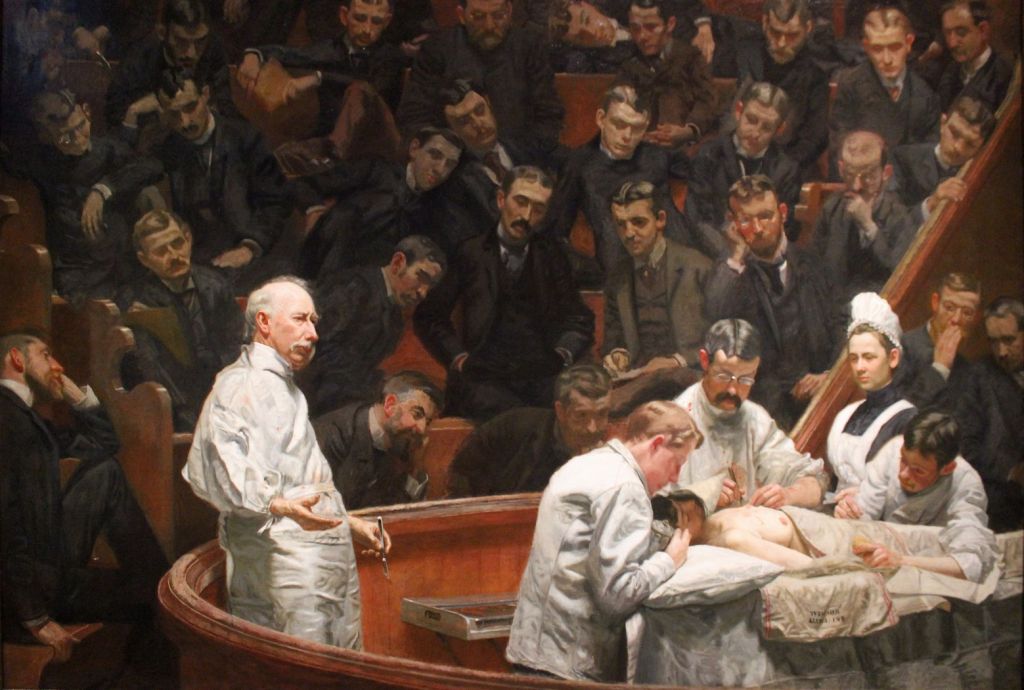 Painting: The Agnew Clinic (Eakins 1889).